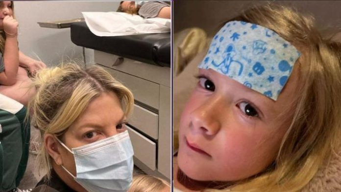 Tori Spelling takes kids to urgent care, says inspectors found 'extreme mold' in rented home